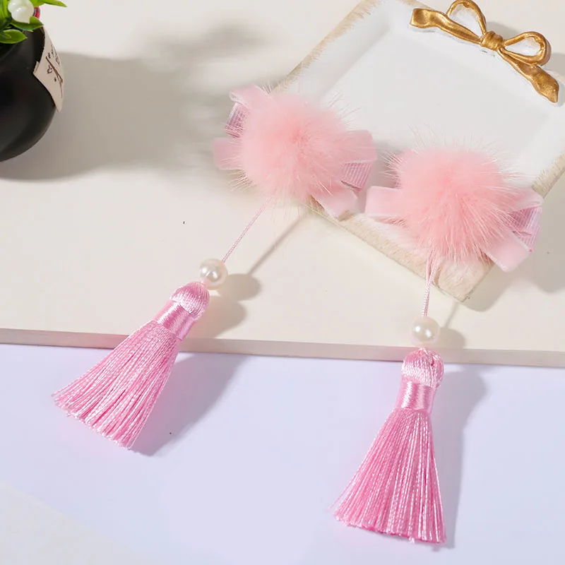 Древний Стиль головной убор прекрасный веер в форме вишня цвету кисточкой