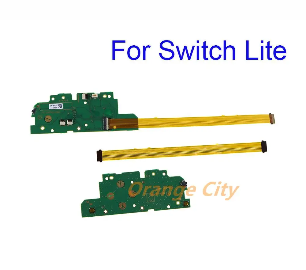 Оригинальная печатная плата для Nintendo Switch Lite Power с левым ленточным кабелем
