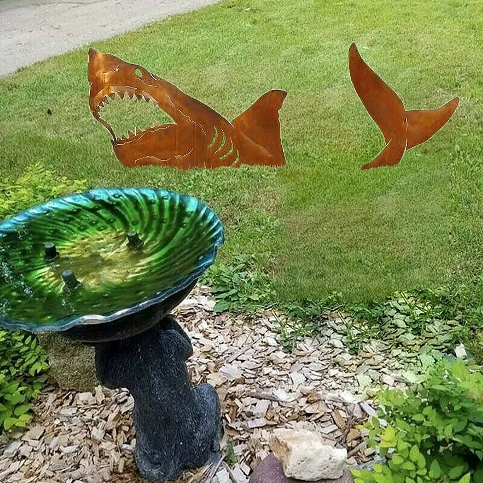 

Garden Figurines Garden Art Outdoor Decor Ocean Sea Ornaments 2pcs Household Garden Figurines Ornament Decoration Accessories