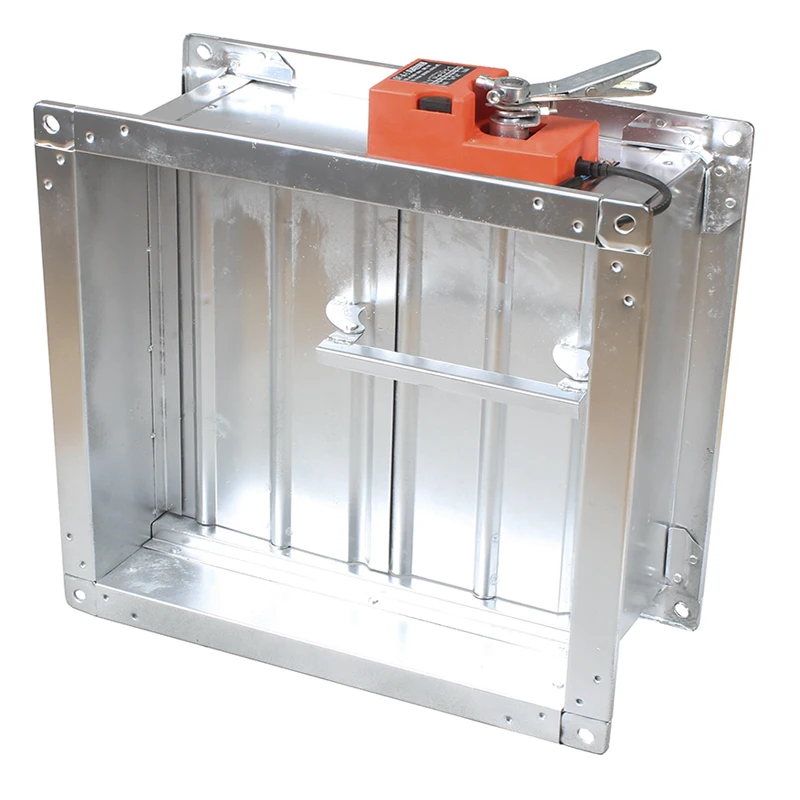 Электрический воздушный демпфер 200 400 мм клапан для вентиляционной трубы