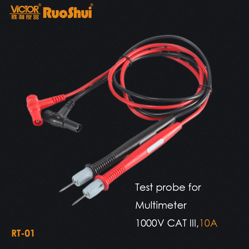 10A датчики для мультиметра двойной Слои сменный Тесты ведет клещи переменного