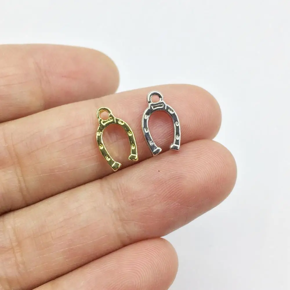 Подвески Eruifa из цинкового сплава с золотым/серебряным покрытием 20 шт. 7*10 мм