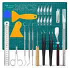 24 шт., набор инструментов для резьбы