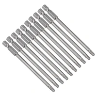 uxcell 10 pcs 14 hex shank t20 magnetic security torx screwdriver bits 100mm length