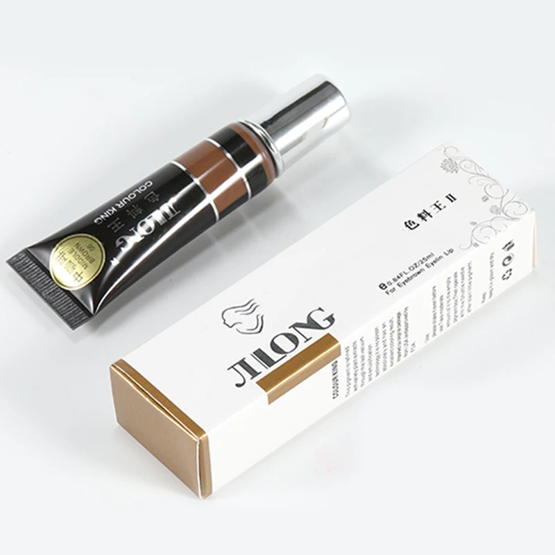 15 мл/бутылка полу перманентный макияж Цвет натуральных бровей краситель