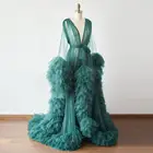 Женское фатиновое платье с рюшами и длинным рукавом для фотосессии, летнее платье для фотосессии