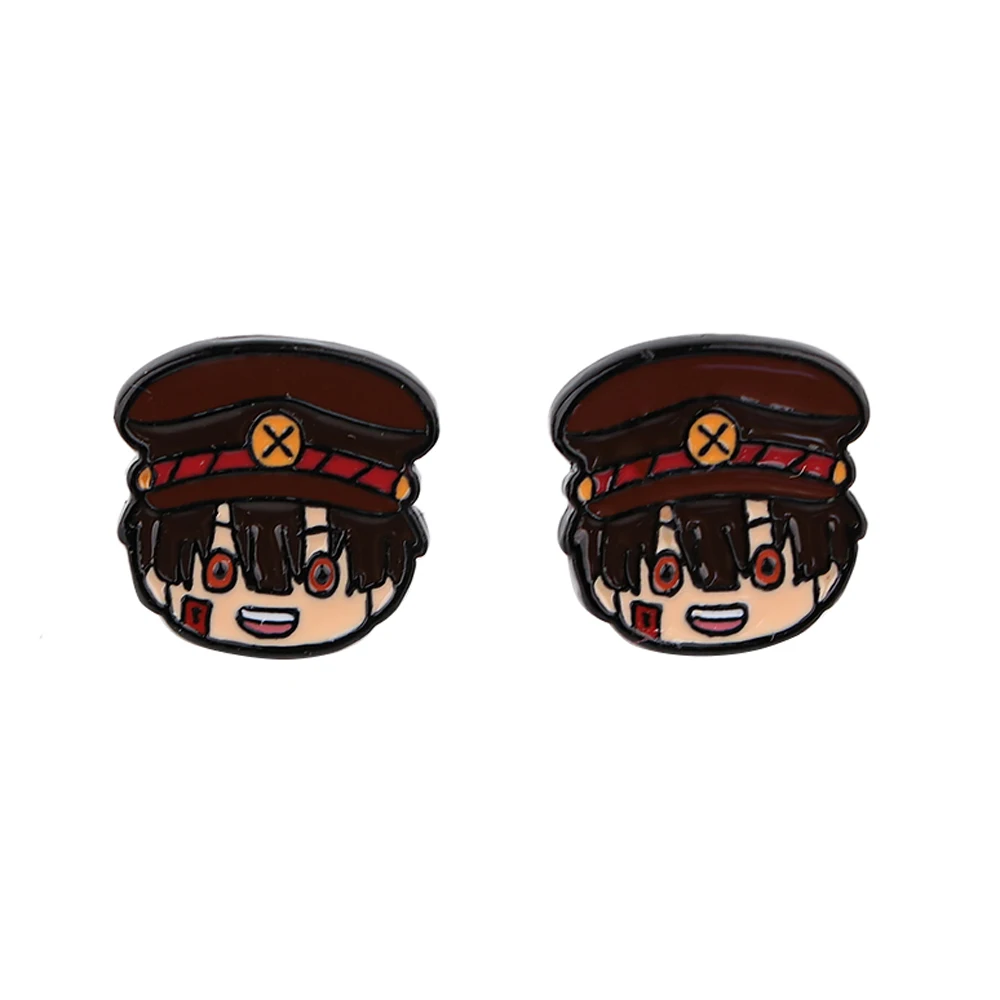 

LT701 Japanese Comics Anime Hanako-kun Stainless Steel Pierce Ear Stud Earrings For Womans Korea Jewelry Earrings Unusual Girls