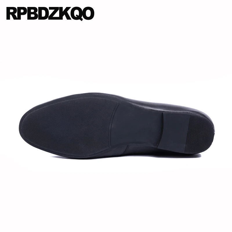 Sandals Mules Half High Quality Brand Black Designer Shoes Men Luxury 2021 Slides White Genuine Leather Solid Runway Slip On | Обувь