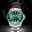 Часы PAGANI Мужские механические, дизайнерские водонепроницаемые автоматические часы в стиле милитари с модная керамика, из нержавеющей стали