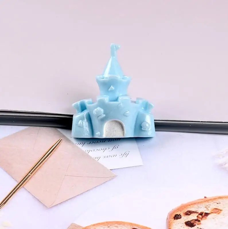 10 шт./лот милый замок мечты с плоским основанием Кабошон из смолы для детей бант