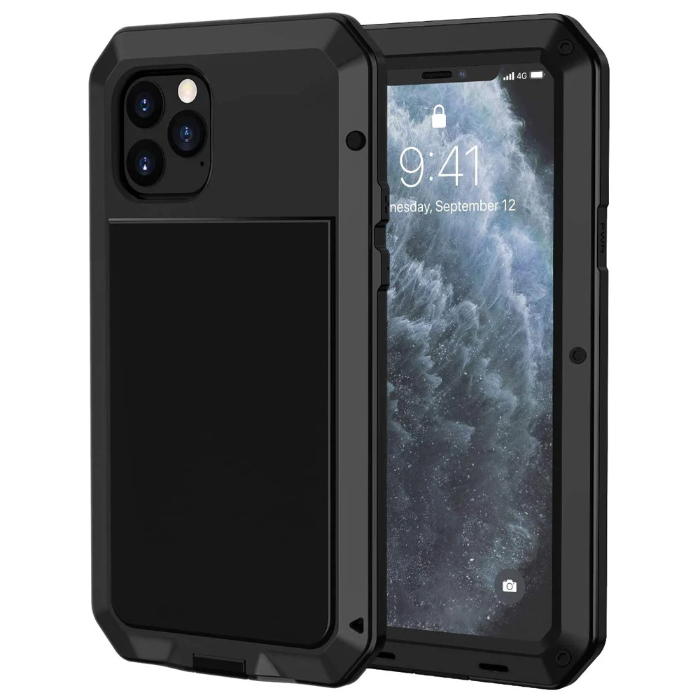 Роскошный металлический алюминиевый чехол для телефона Doom armor iPhone 11 Pro XS MAX XR X 6 6S 7 8