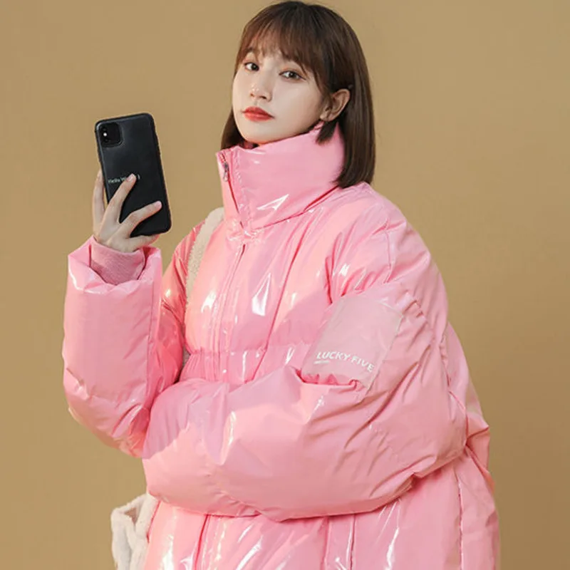 Женские парки яркое пальто-пуховик из искусственной кожи мужская зимняя куртка