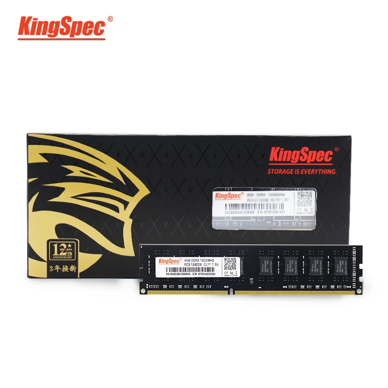 Модуль оперативной памяти KingSpec ddr3 модуль DIMM для настольного ПК ddr 3 1600 МГц ОЗУ 4 ГБ 8