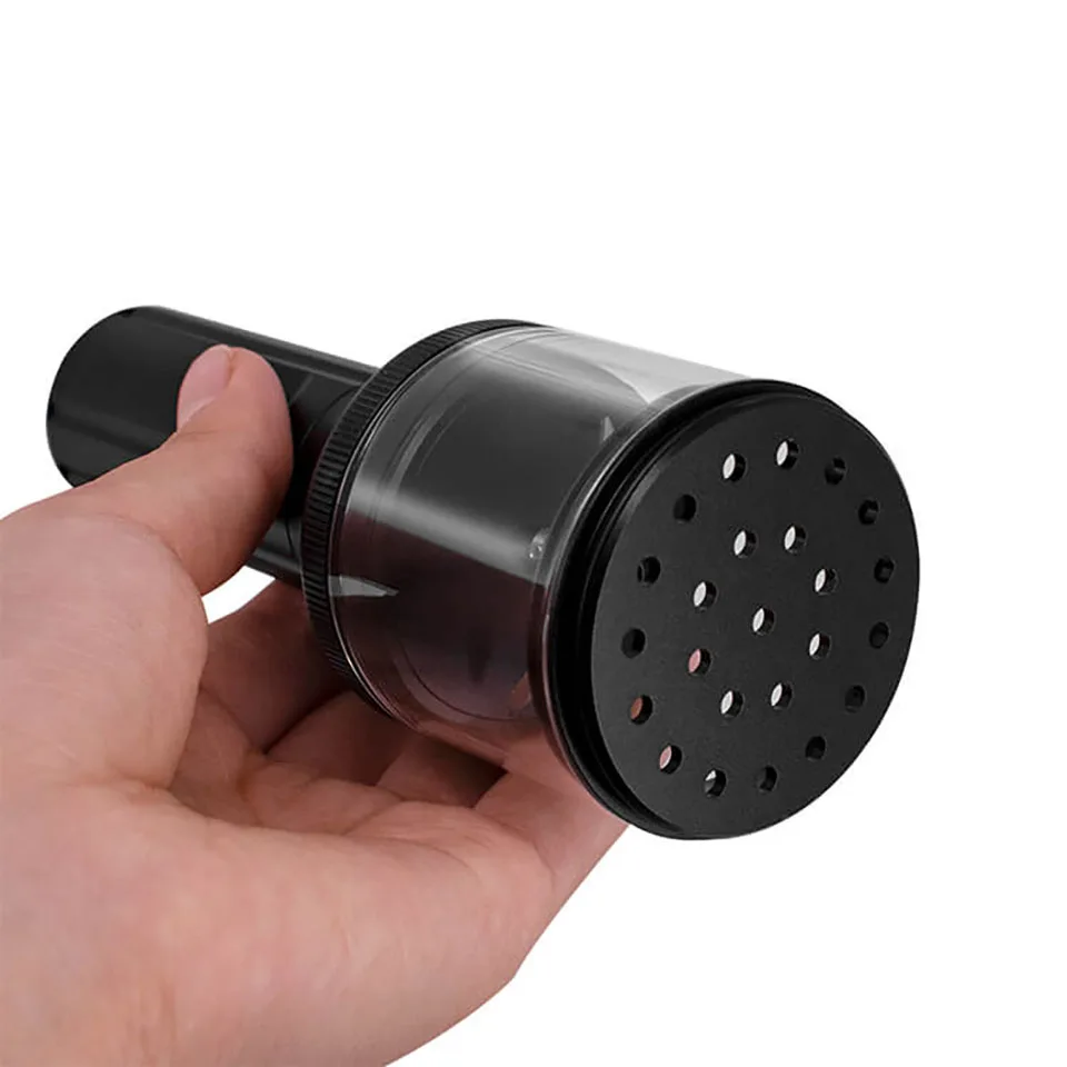 저렴한 전기 허브 분쇄기 60ml 용량 휴대용 담배 분쇄기 청소 브러시 내장 1600mah 배터리 미니 담배 분쇄기 도구
