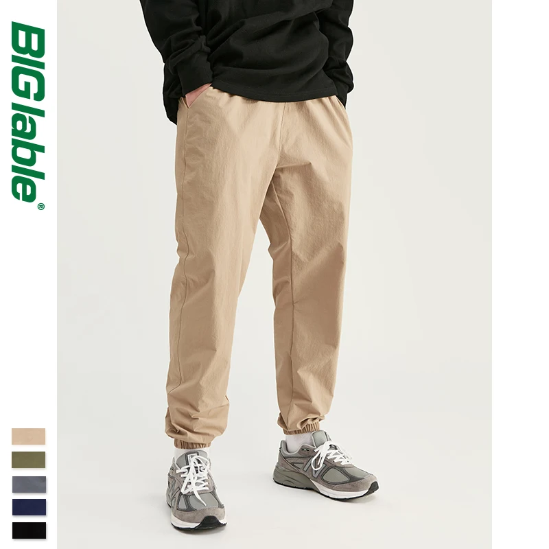 2019 Новые повседневные штаны мужские свободные однотонные для бега простые