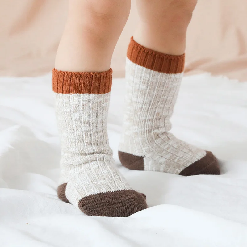 Детские хлопковые носки 1 пара противоскользящие для девочек 2 8 лет модные