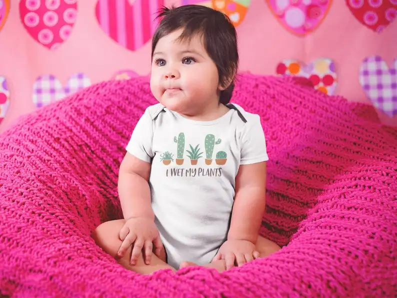 Детское боди с мокрыми растениями забавный детский комбинезон забавная