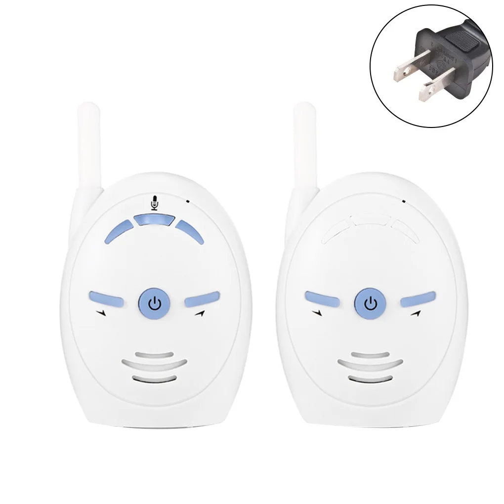 US plug 2,4 ГГц беспроводной детский портативный цифровой аудио Детский Монитор Чувствительная передача двухполосная беседа кристально чистый плач голос - Цвет: US plug