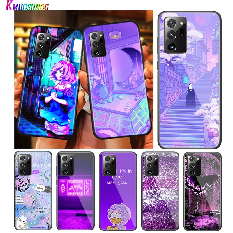 

Purple Love Aesthetic Art for Samsung Galaxy S20Ultra S20 Plus S10 Lite A01 A11 A21 A21S A31 A41 A42 A51 A71 A81 5G Phone Case