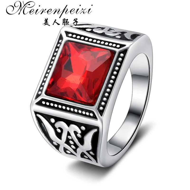 Высококачественное Подарочное Винтажное кольцо крутые кольца с инкрустацией