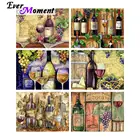 Алмазная живопись Ever Moment, картина с красным вином, Квадратные бусины из смолы, искусство, хрустальные стразы ручной работы 5L535