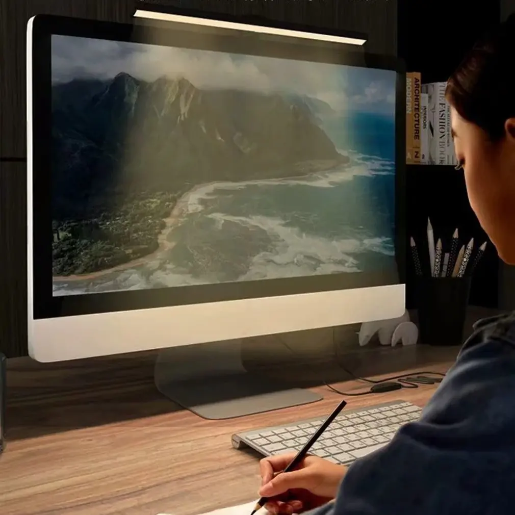 

40/26cm Stepless Dimming Eye-Care LED Desk Lamp For Computer PC Monitor Screen Hanging Light LED Reading USB Powered Lamp