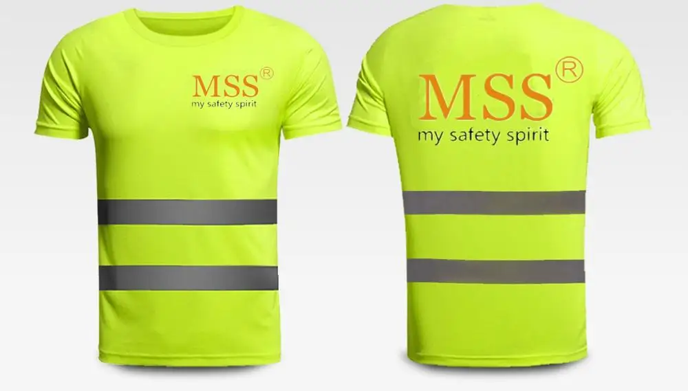 Светоотражающая летняя футболка с коротким рукавом и логотипом на