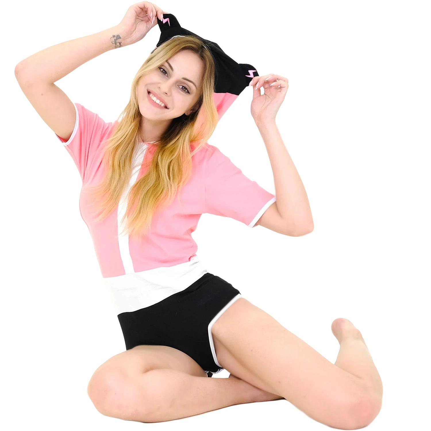 Пижама комбинезон Женская с коротким рукавом экзотическая DDLG секс игрушка для