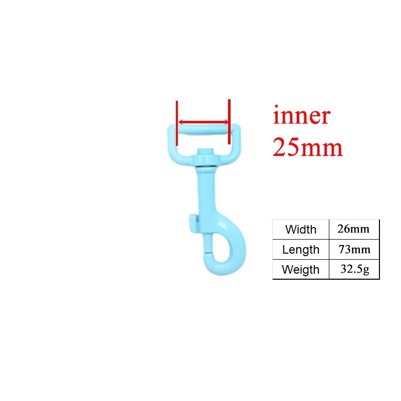 Синий цвет выпечки Краска собака клип прочный и сильный поворотный крюк Мы