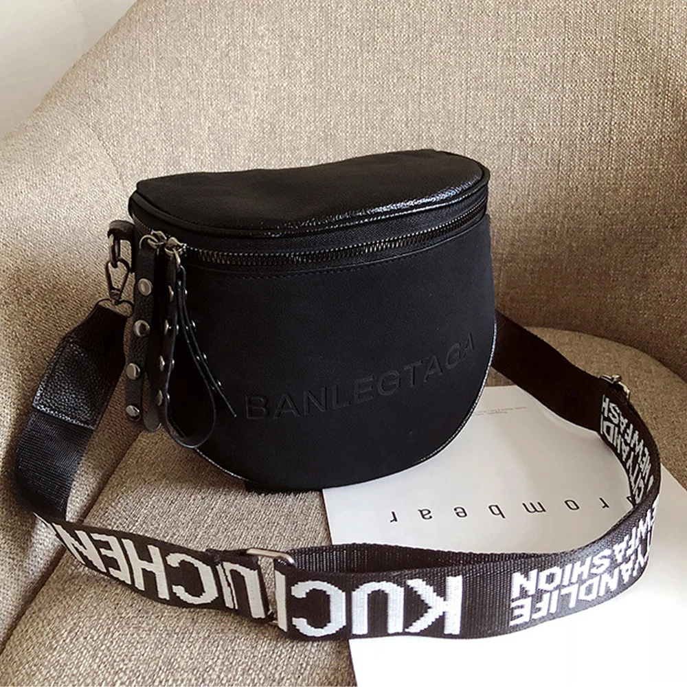 

Women's Fashion Small Messenger Bags Lady Shouder Bag Bucket Bags Crossbody Tote Bag Females Handbag Semicircle Saddle