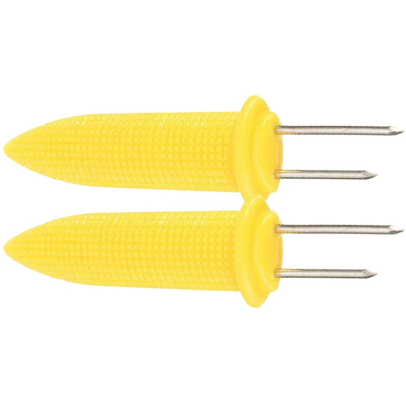 1 шт. двойной зубец шампуры для барбекю вилка Фрукты кукуруза Держатель Кукуруза