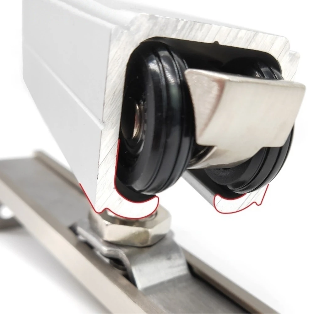 4.9/6/6.6/7.2/8.2FT Aluminium Alloy Frameless Wood Barn Sliding Door Hardware | Обустройство дома