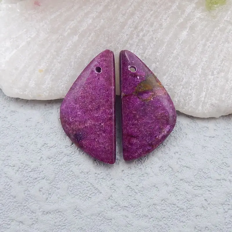 Распродажа 1 пара натуральных камней Африканский Фиолетовый Камень ювелирные