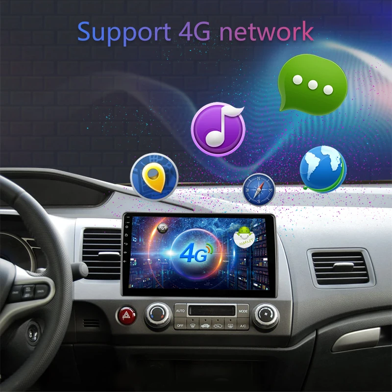 Vtopek 10 1 &quot2G + 32G Android 8 4G Wifi Автомобильный Радио Аудио мультимедийный плеер для Honda