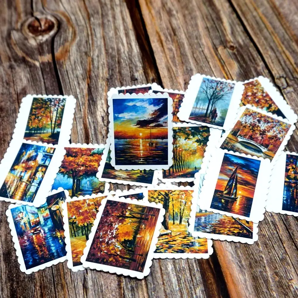 

22PCS Travel Landscape Stickers Classic Toy Stickers DIY Laptop Notebook Phone Suitcase Guitar Phone Diary Waterproof Stickers