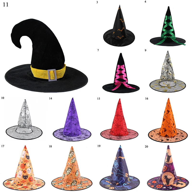 Прямая продажа шляпы ведьмы маскарадная лента Шляпа Волшебника вечерние шапки