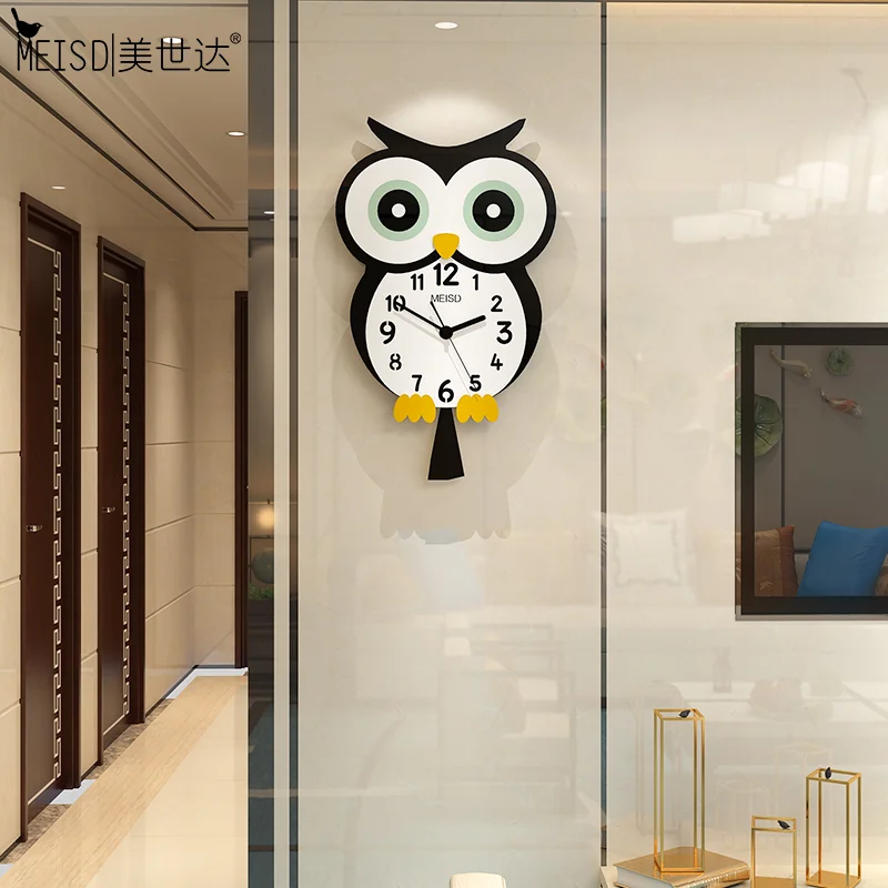 MEISD креативные Мультяшные часы с птицами настенные милые дизайнерские для