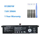 Аккумулятор R13B01W R13B02W для ноутбука Xiaomi Mi Air, 13,3 дюйма, аккумулятор для планшетного ПК, R13B01W, 7,6 В, 39 Втч