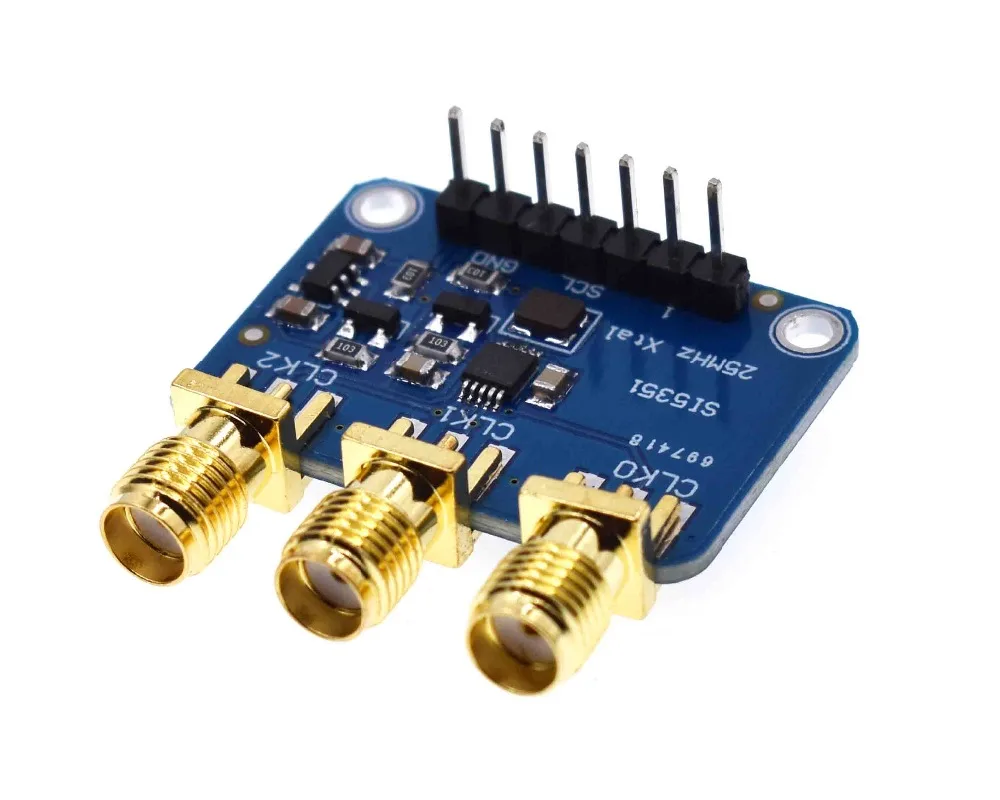 DC 3 V-5 V CJMCU-5351 Si5351A Si5351 I2C тактовый генератор коммутационная плата модуль генератор сигналов часы 8 кГц-160 МГц для Arduino