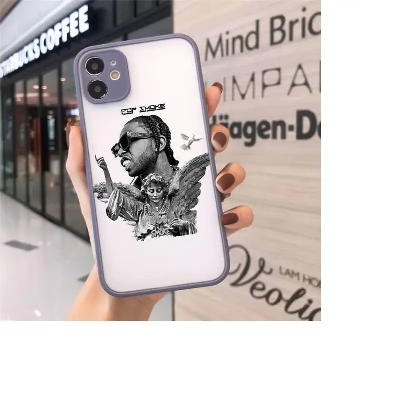 

POP SMOKE high quality Phone Cases matte transparent For iphone 7 8 11 12 plus mini x xs xr pro max cover
