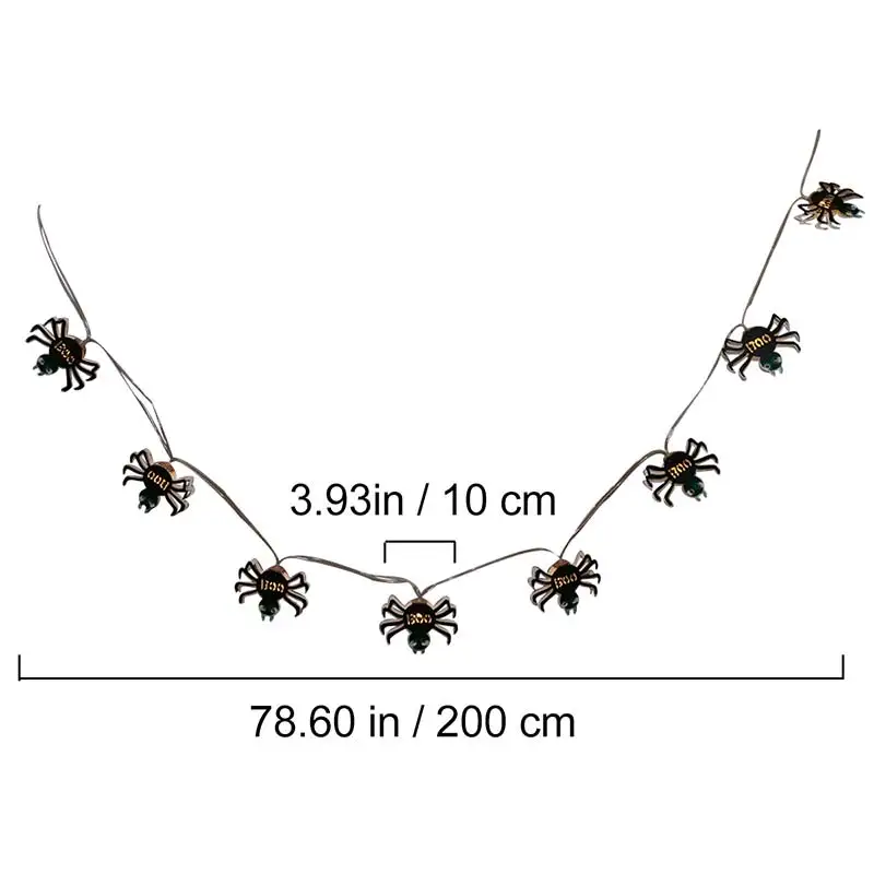 Светильник для Хэллоуина с изображением паука светодиодный светильник на
