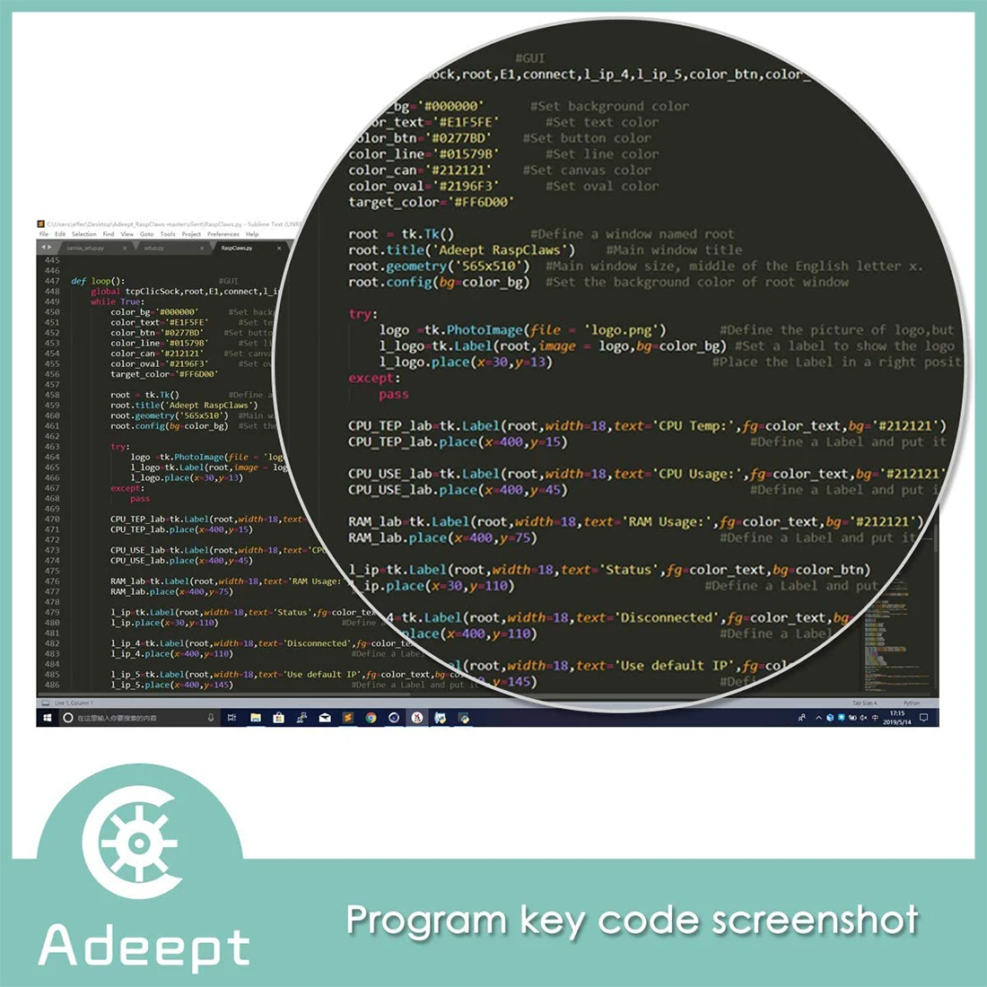 Набор роботов пауков Adeept raspclaw Hexapod с OpenCV робот паук для отслеживания цели и