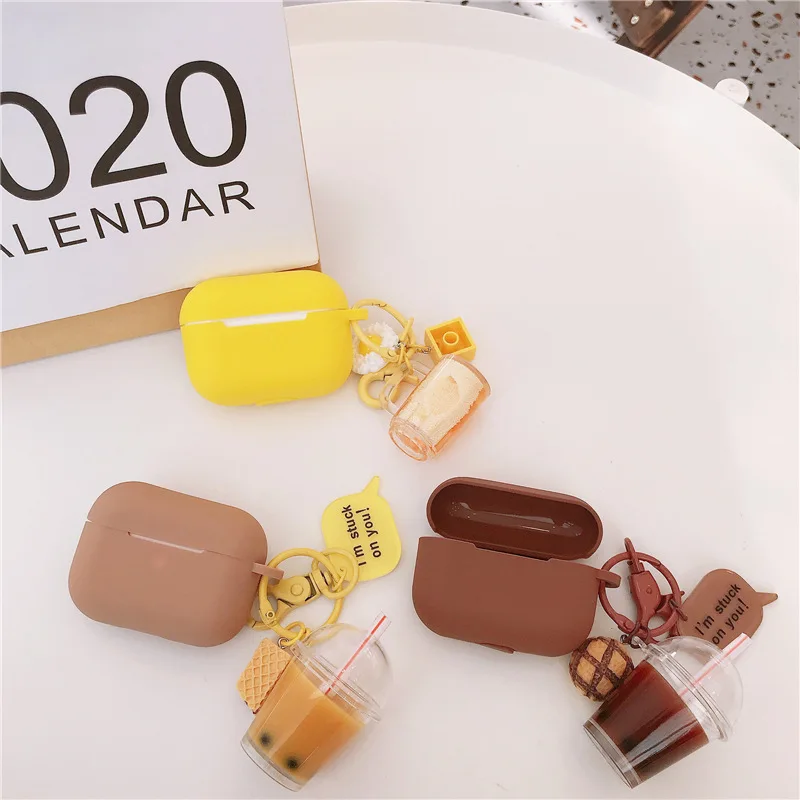 Мультяшный чехол для наушников Bluetooth Airpods Pro милые аксессуары защитный Air Pods 3