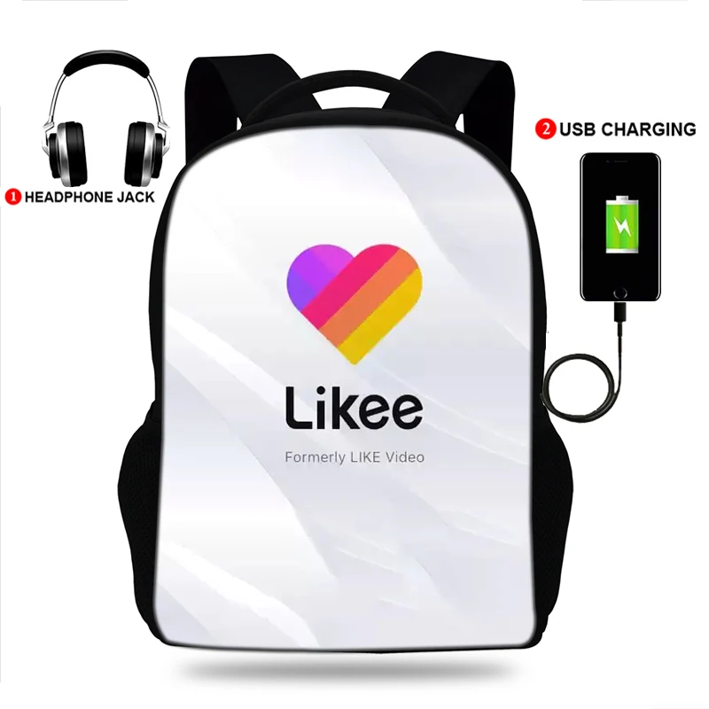 Женские школьные сумки для студентов с usb-зарядкой модные рюкзаки mochila Likee в