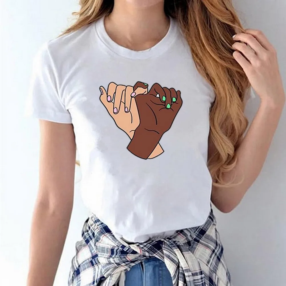

We Stand Together Women T Shirt Casual Summer T-shirt Short Sleeve Tshirt Letter Print Girl Top Tees