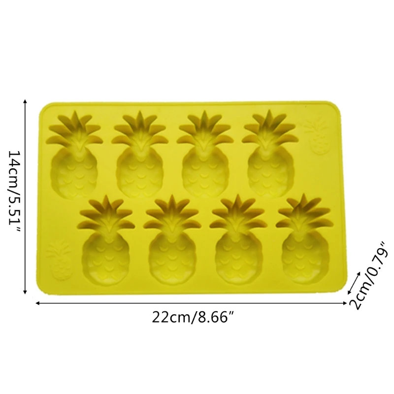 

Silicone Baking Mold Pineapple Shape Chocolate Candy Mould Ice Cube Making Tray Cookie Cake Decoration Tool