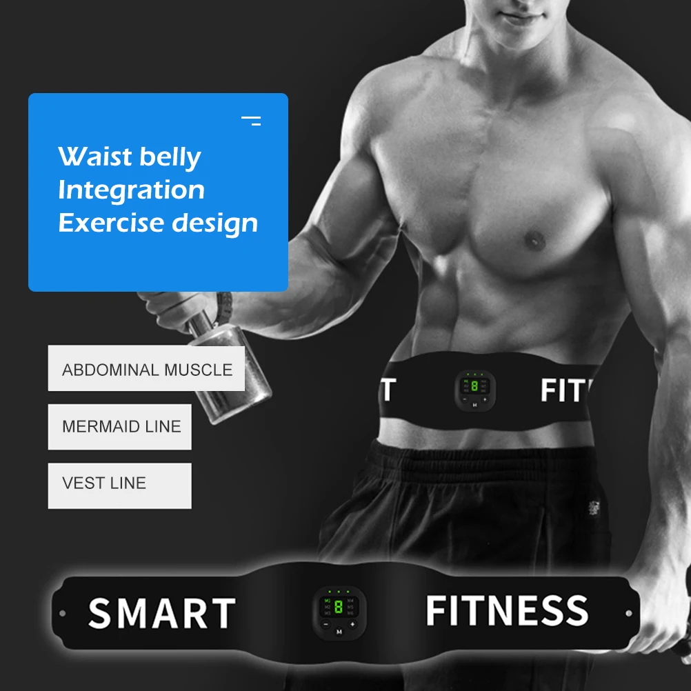 

6 Modes Abdominal Waist Stimulator Ab Muscle Stimulator Men Women Fitness Body Shaper Sliming Trainer Massager Fitness Equipment