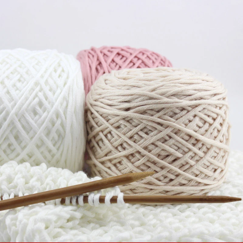 Пряжа для вязания крючком мотки из мягкой хлопчатобумажной пряжи и узоров
