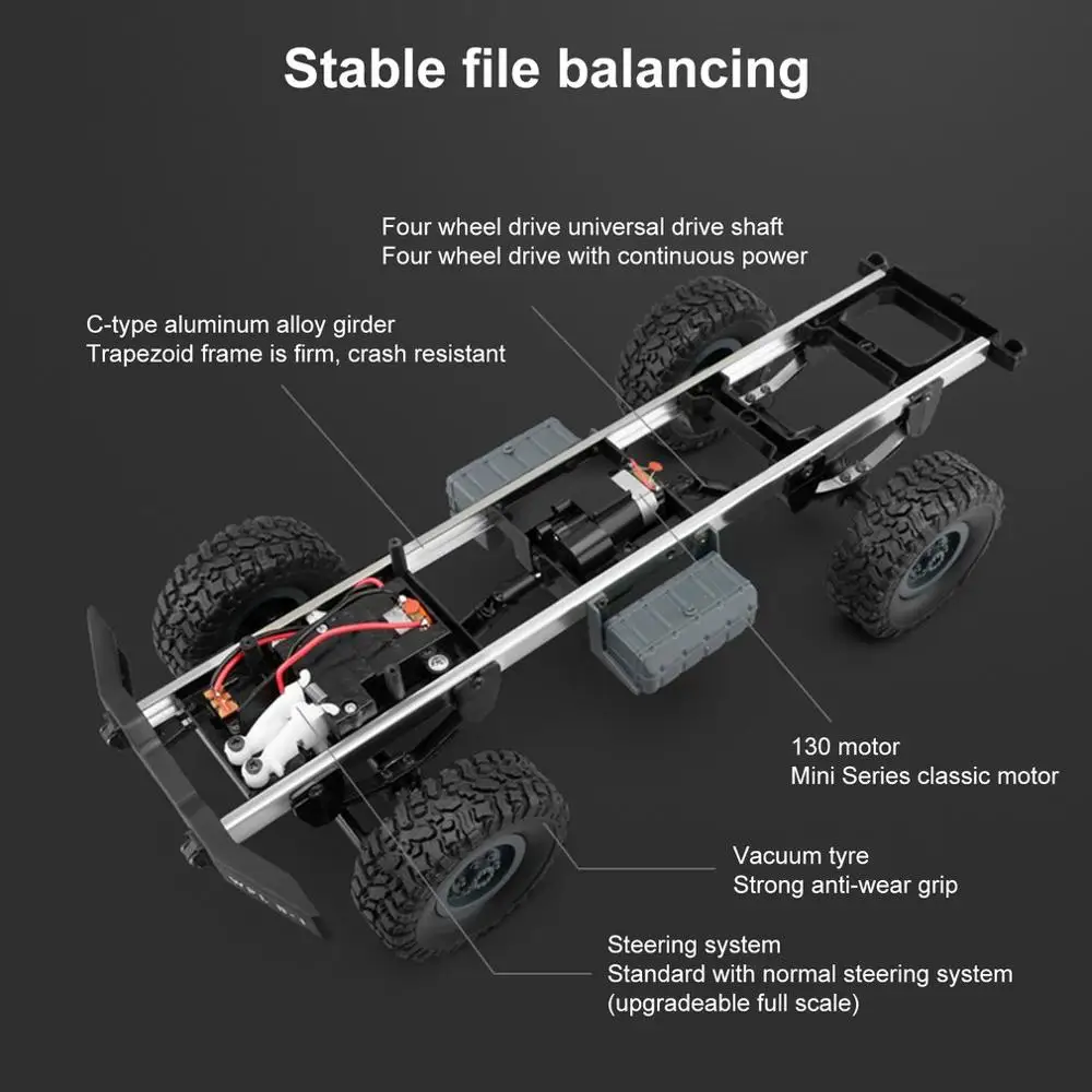 Радиоуправляемая машина 4WD грузовик багги альпинистское транспортное средство