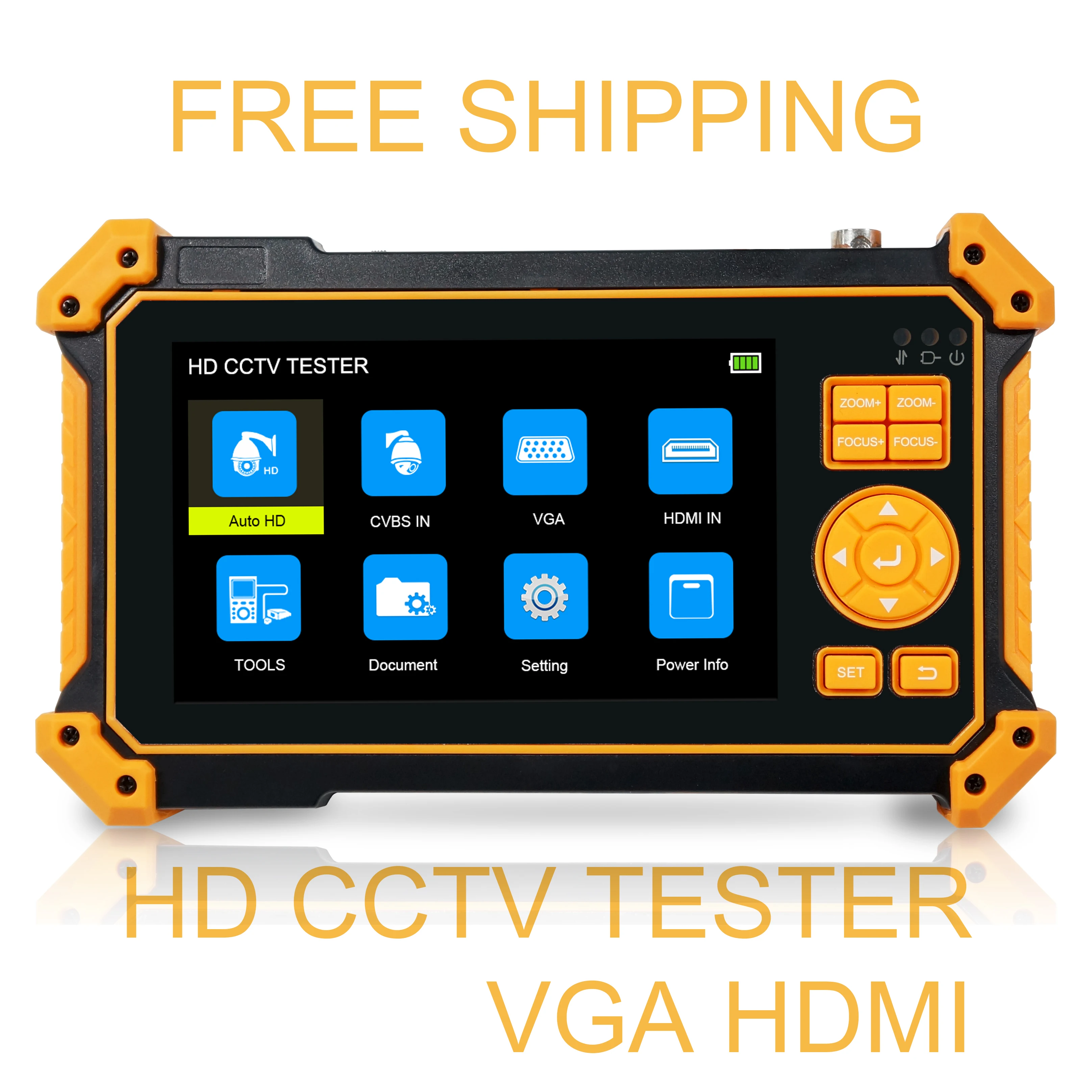 H51тестер TVI CVI AHD 8MP HDMI in H51 H52 CCTV тестер наблюдения 5-в-1 5-дюймовый монитор камеры
